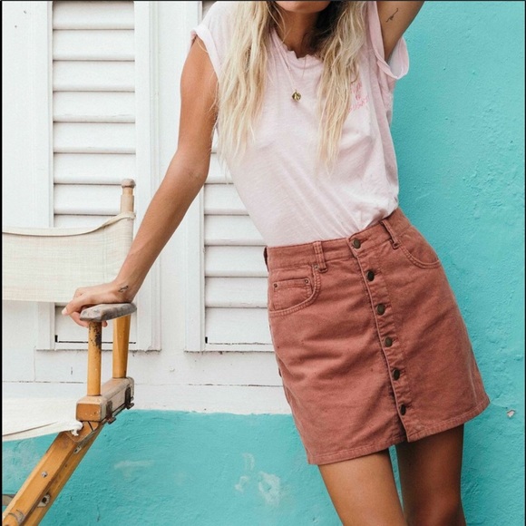 🌴🌼BILLABONG- GOOD LIFE CORDUROY SKIRT🌼🌴 - Picture 3 of 13